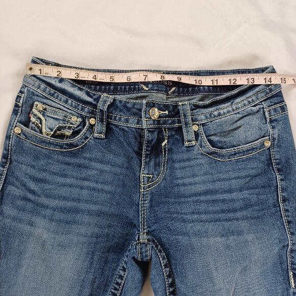 Vigoss Jeans Chelsea Bootcut Heritage Fit Lowrise Medium Wash Stretch Size 2 L33 - Picture 11 of 13